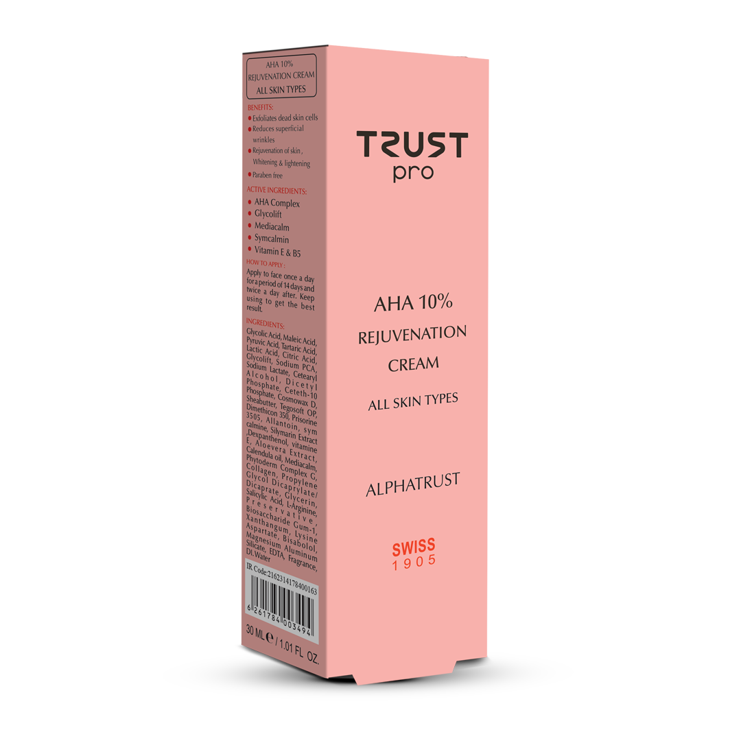 کرم لایه‌بردار آلفاتراست حاوی 10% AHA با حجم 30 میل