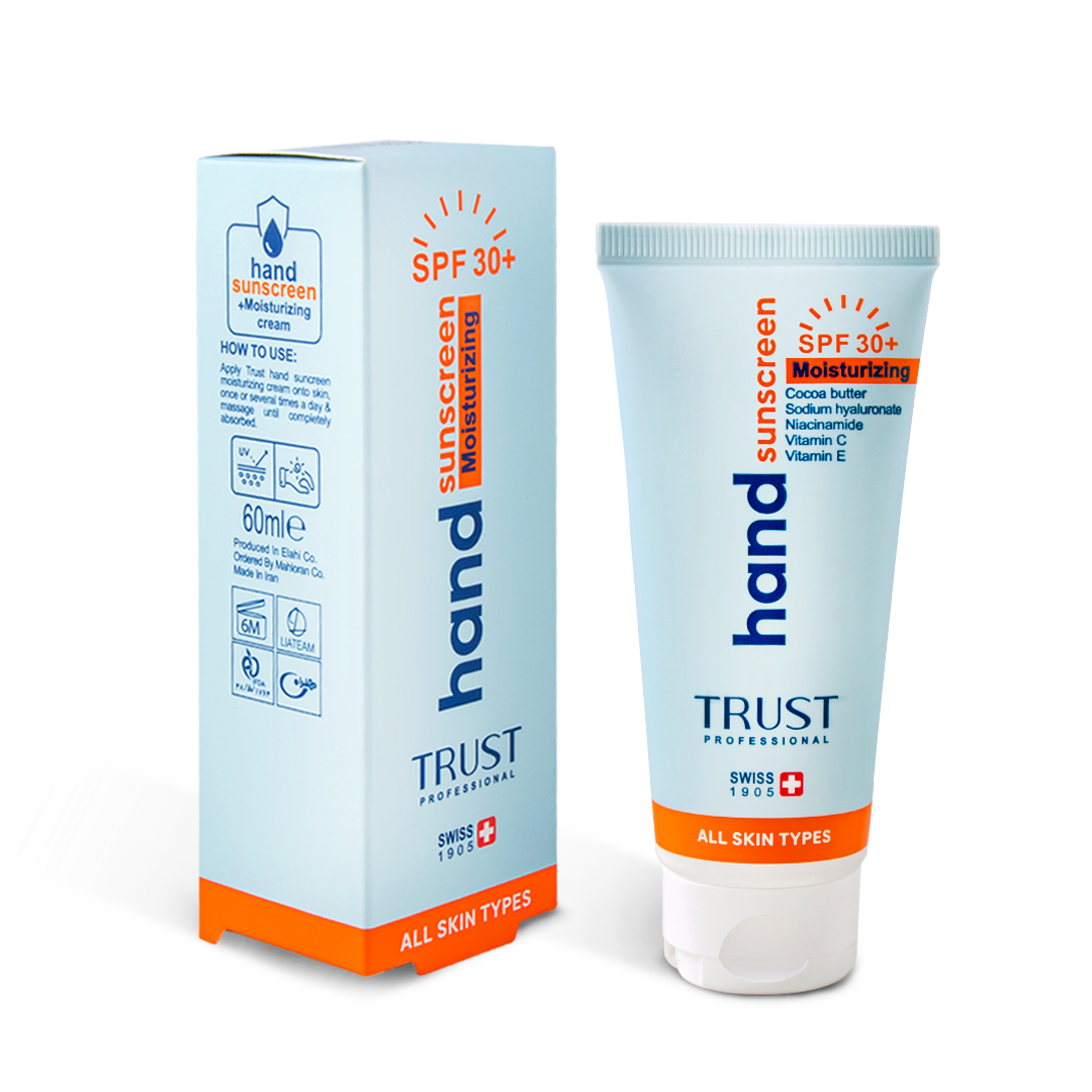 کرم تخصصی دست ضدآفتاب و آبرسان +SPF30 بی‌رنگ تراست